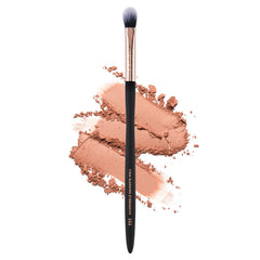 Profusion Cosmetics Firm Blending Bristles deliver smooth shading for precise crease work.