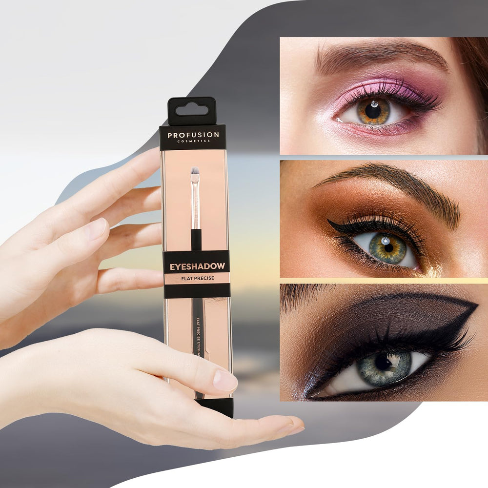 Profusion Cosmetics multi-use eyeshadow brush for layering pigments and smudging liners.