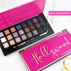 Profusion Hollywood 24 Shade Palette demonstrates buildable color payoff for any look.