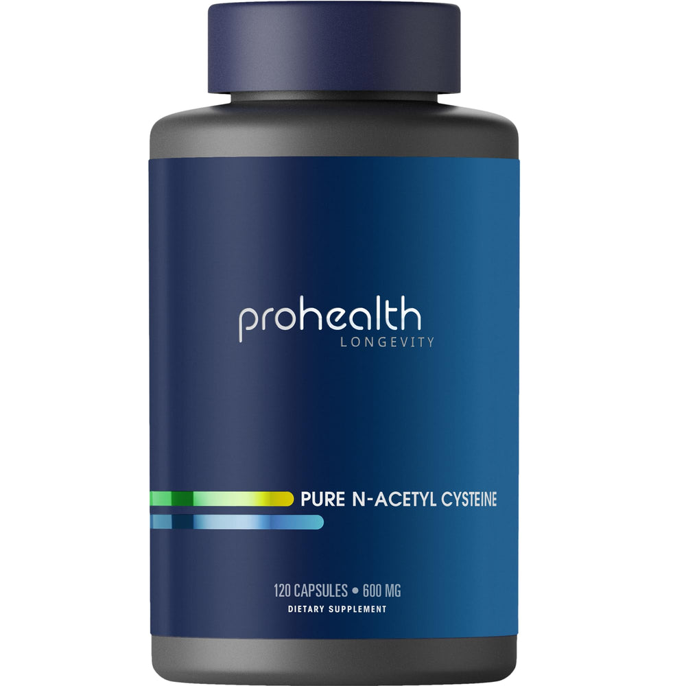 ProHealth Pure NAC bottle label showing 600 mg per capsule