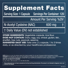 Third-party tested seal on ProHealth Pure NAC packaging