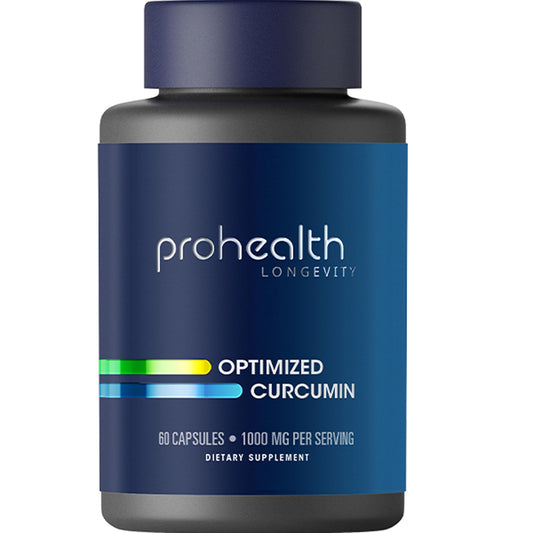ProHealth Turmeric Curcumin Longvida 1000mg serving bottle close-up