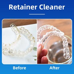 Peppermint-scented cleaning tablets for dental appliances.