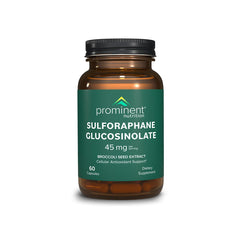 Prominent Nutrition sulforaphane supplement bottle on white background