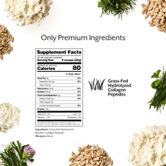 Promix collagen peptides grass-fed origin label highlights clean sourcing.