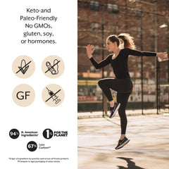 Promix collagen peptides nutrition panel close-up for protein content.