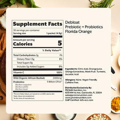 Gluten-free and non-GMO badges on ProMix Debloat