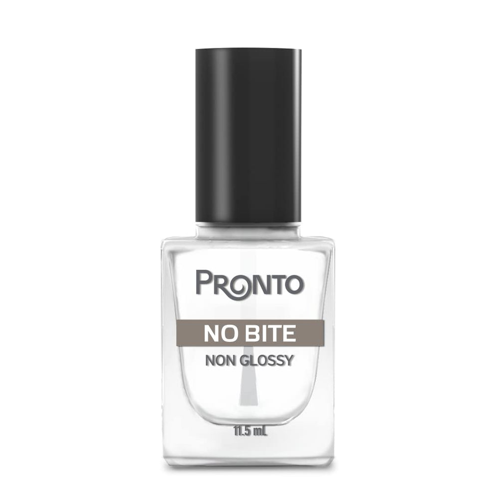 Pronto No Bite bottle front view with a matte non-glossy finish to deter biting.