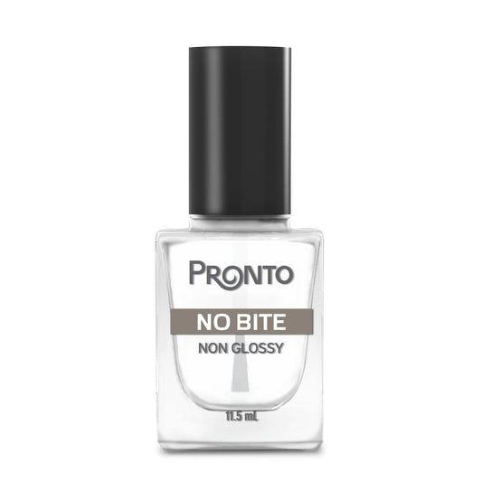 Pronto No Bite bottle front view with a matte non-glossy finish to deter biting.