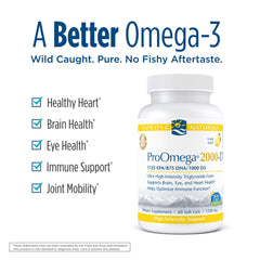 Nutrition label highlighting 1125 mg EPA and 875 mg DHA per serving
