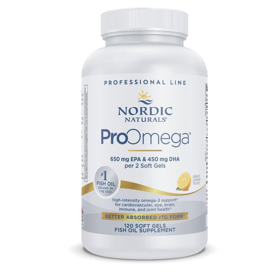 Nordic Naturals ProOmega Lemon flavor bottle front