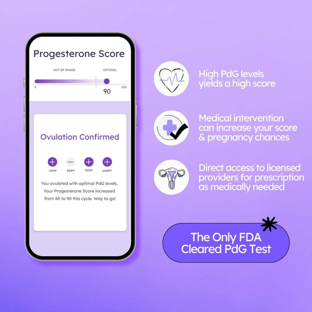 Proov app displaying hormone results