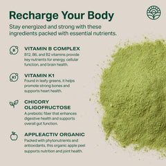 Spirulina and chlorella in the greens powder