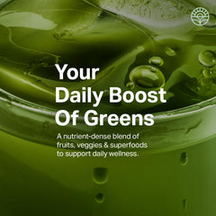 Close-up of wheatgrass in the greens blend