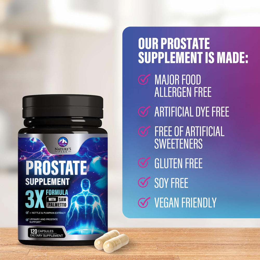 Product image targeting men over 40 for prostate health