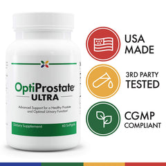Graphic illustrating prostate health support
