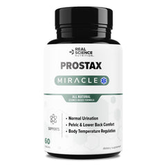 Prostax Miracle bottle and packaging on white backdrop