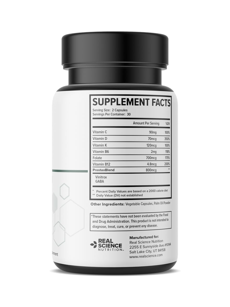 Close-up of Prostax Miracle capsules