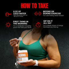 Scoop of Thermogenic Fat Burner powder with measurement