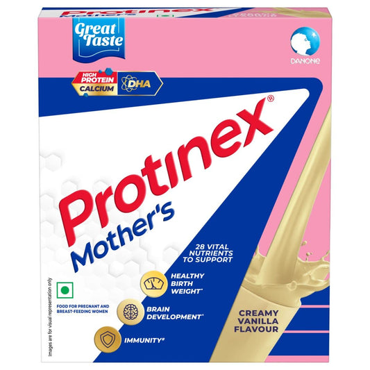 Front view of Protinex Mama vanilla powder canister