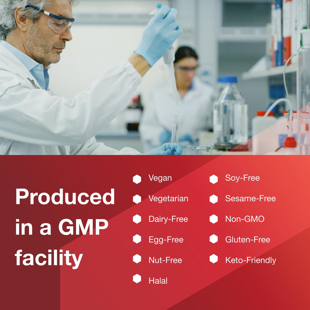 A-Rated GMP manufacturer badge for Protocol For Life Balance