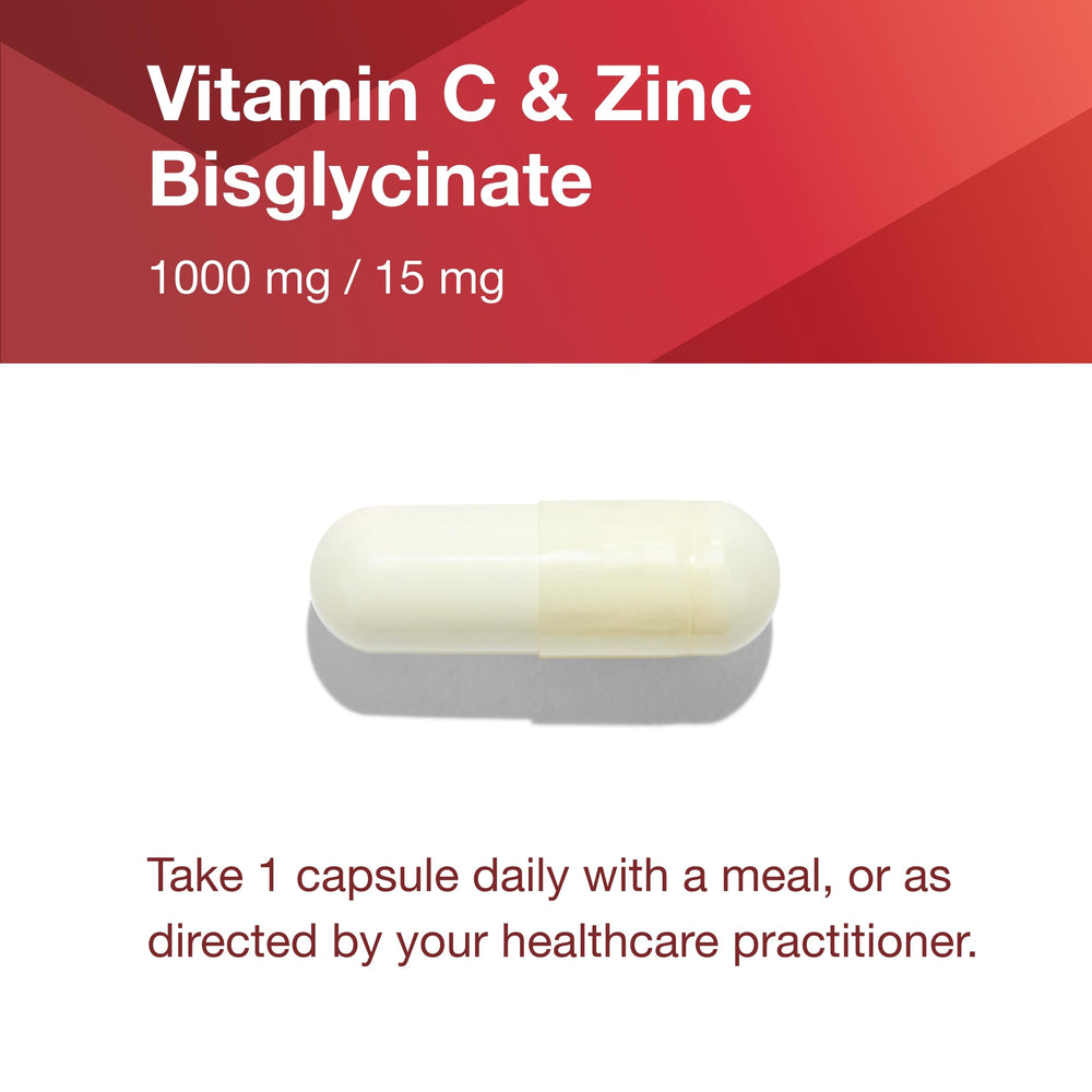 Product shot of bottle and capsules on white surface