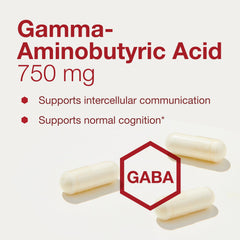 Gluten-free label on Protocol for Life Balance GABA 750mg packaging