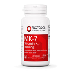 Protocol For Life Balance MK-7 160mcg 60 tablets bottle