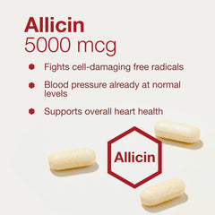 Dairy-free, gluten-free garlic allicin supplement ingredients