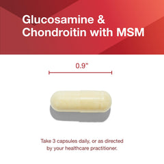 Ingredients: glucosamine, chondroitin, MSM