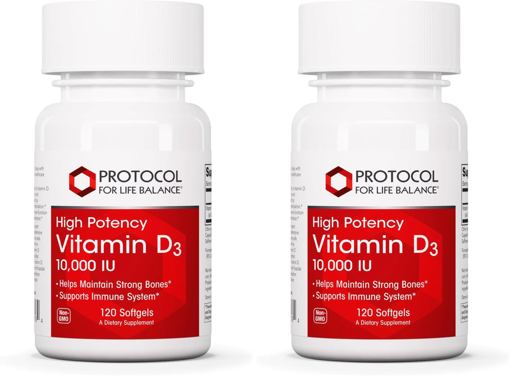 Protocol For Life Balance Vitamin D3 10,000 IU bottle