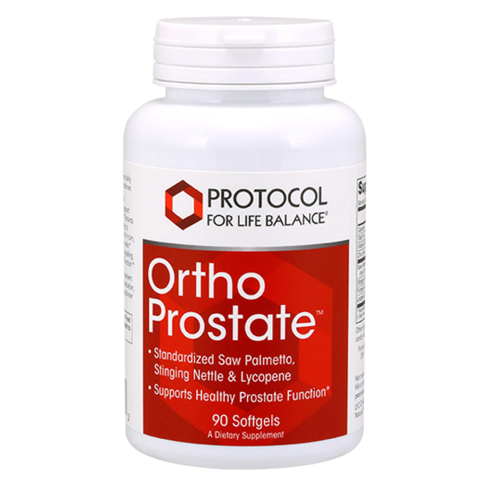 Protocol Ortho Prostate bottle on white background