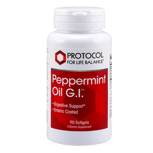 Protocol Peppermint G.I. 90 softgels bottle for digestive health