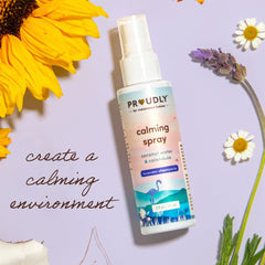 Two-pack Proudly Calming Spray packaging with bottles