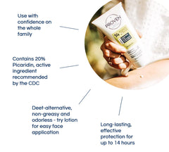 Proven Insect Repellent Lotion pump bottle — easy one-handed application