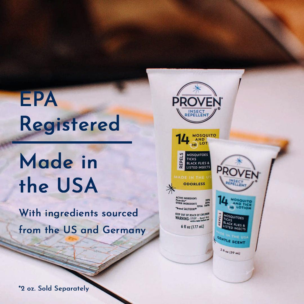 Proven Insect Repellent Lotion ingredients label — contains 20% picaridin