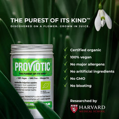 Close-up of PROVIOTIC vegan probiotic capsules