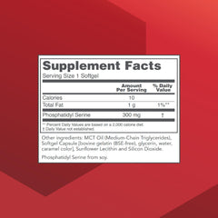 Close-up of Phosphatidylserine 300mg softgels