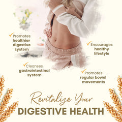 Psyllium husk capsules highlighting gut health benefits