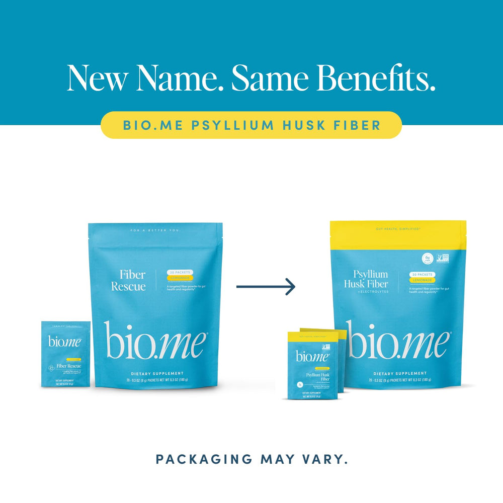 Graphic illustrating bloating relief from Psyllium Husk Lemonade