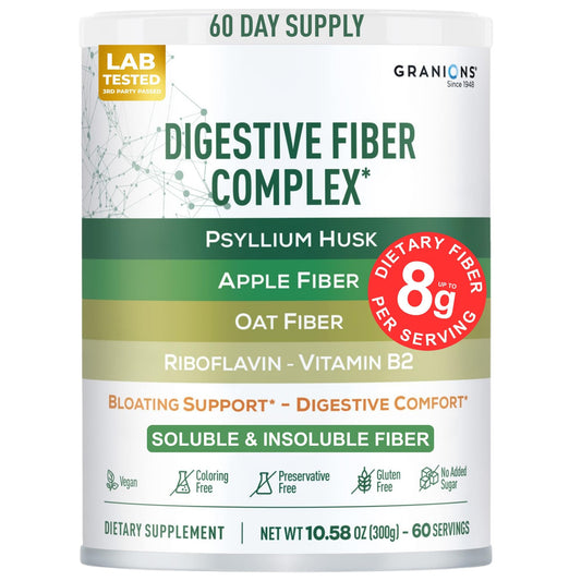 Psyllium husk powder digestive fiber supplement