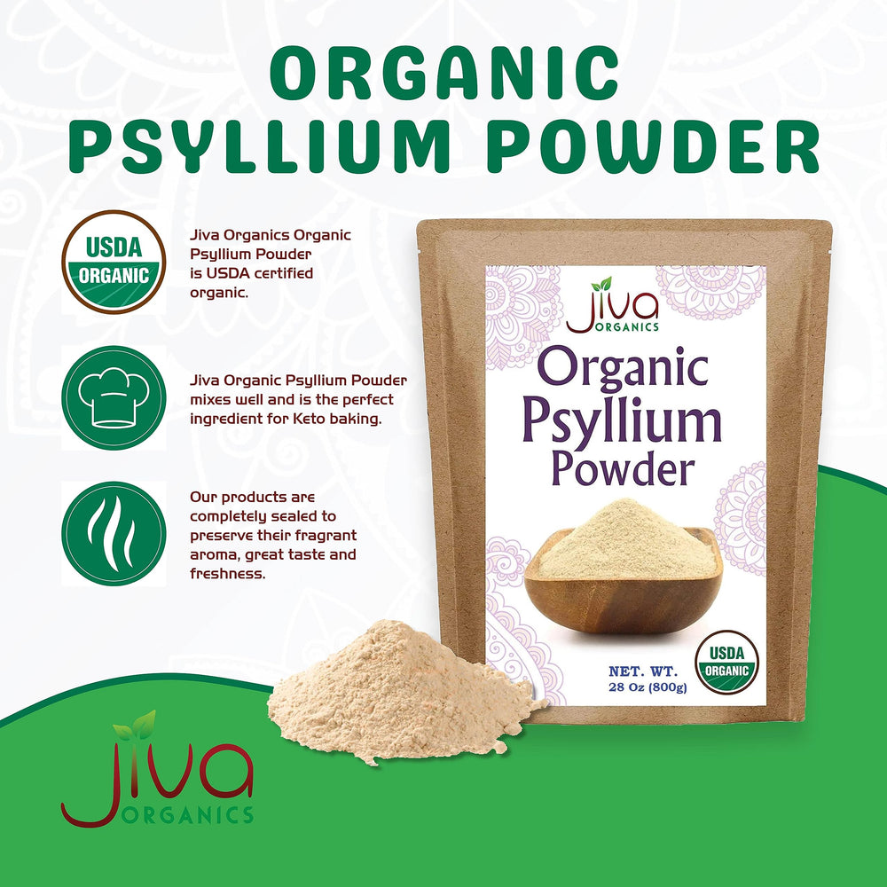 Fine ground psyllium husk powder for baking and smoothies