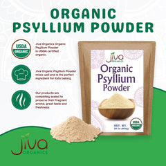 Fine ground psyllium husk powder for baking and smoothies