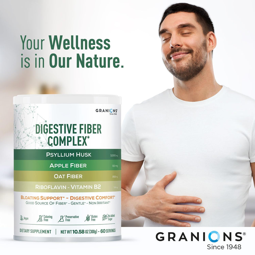 Unflavored psyllium husk powder - sugar-free