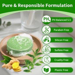 Pubpok conditioner bar close-up texture indicating deep hydration without heaviness.