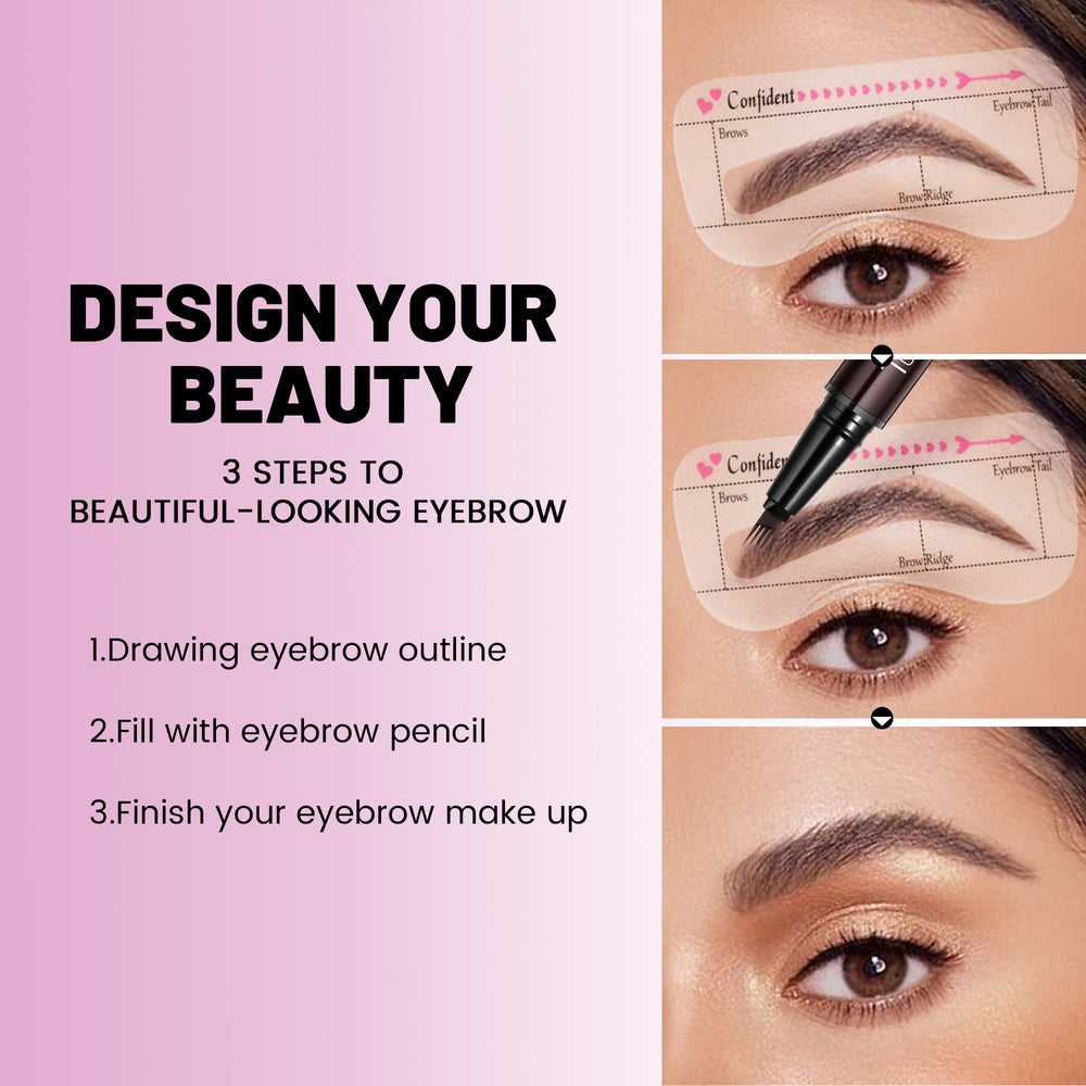 Pudaier precise brush-tip for detailed brow finishing.