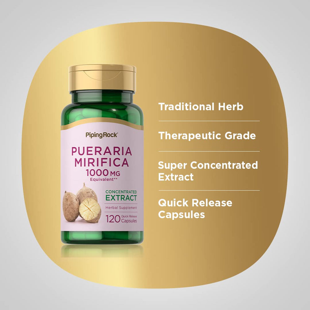 Product label for Pueraria Mirifica capsules