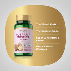 Product label for Pueraria Mirifica capsules