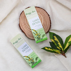 PUFFIAIR product box with 2 packs and 3 sticks