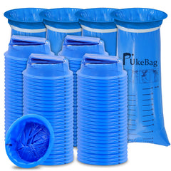 PukeBag Vomit Bag showing 1000ml capacity for on-the-go use.